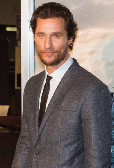 Matthew McConaughey Wears Dsquared2 Windowpane Suit to 'Interstellar ...