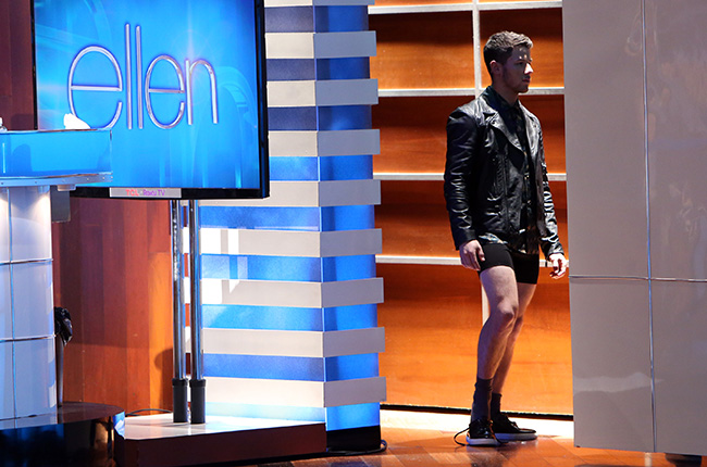 Nick Jonas Makes Ellen Visit in Underwear – The Fashionisto