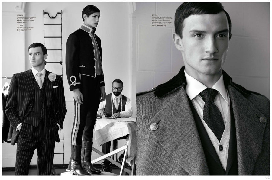 Jacob Coupe & Aaron Gatward Don Tailored Fashions for Plaza Magazine ...