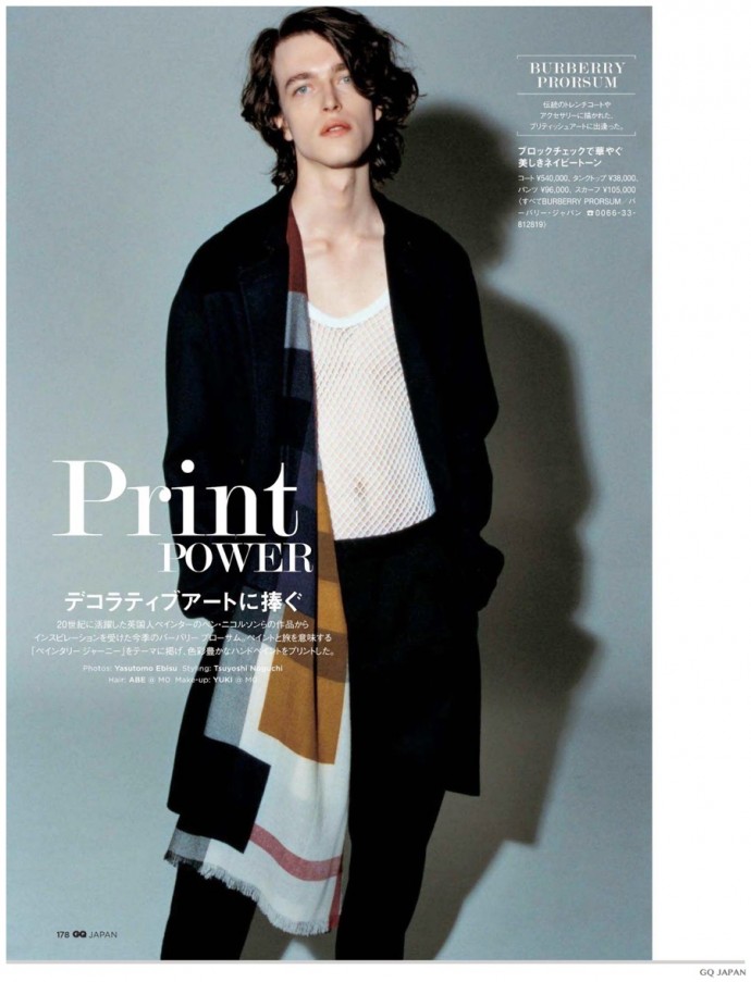 Burberry Prorsum Brings the Fall Print Power for GQ Japan – The Fashionisto