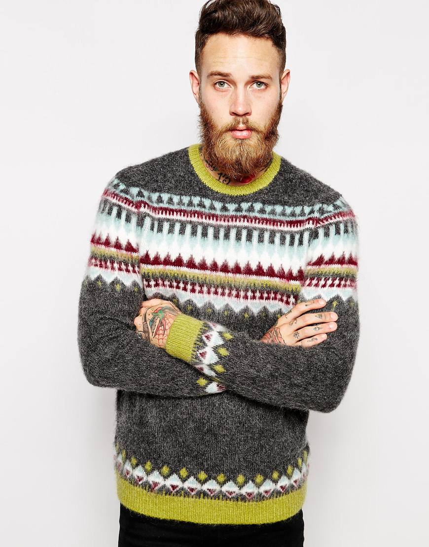 Shop Asos Mohair Mens Sweaters