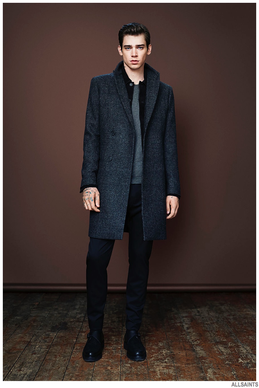 Cole Mohr Rocks AllSaints' Holiday Styles – The Fashionisto