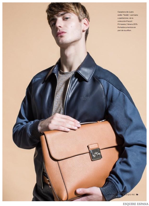 LOUIS VUITTON Serviette Dorian Taurillon Leather Briefcase Bag