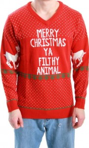 Joe Jonas Wears Merry Christmas Ya Filthy Animal Home Alone Red Sweater | The Fashionisto