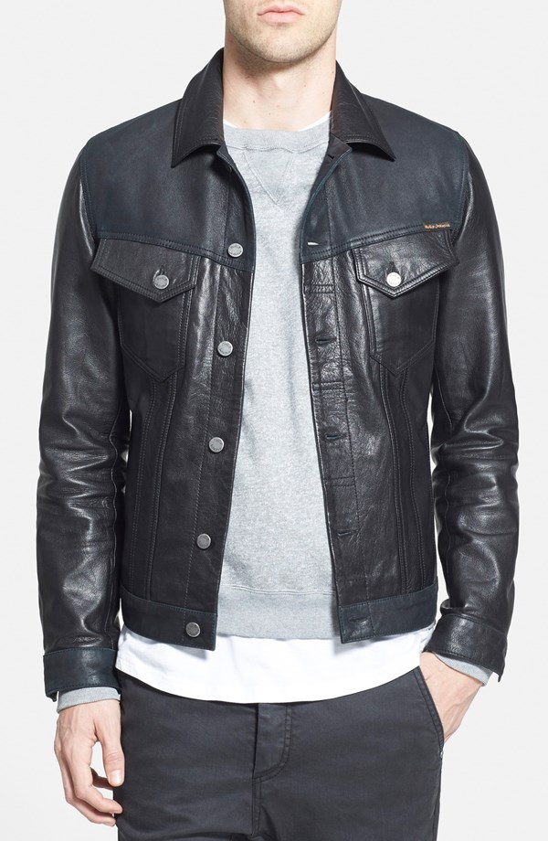 leather jean jackets