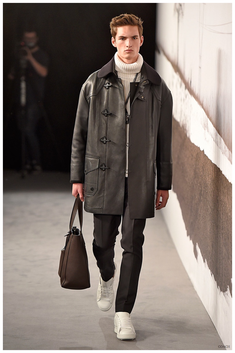 Coach Takes to London Collections: Men with Luxe Outerwear Clad Fall ...