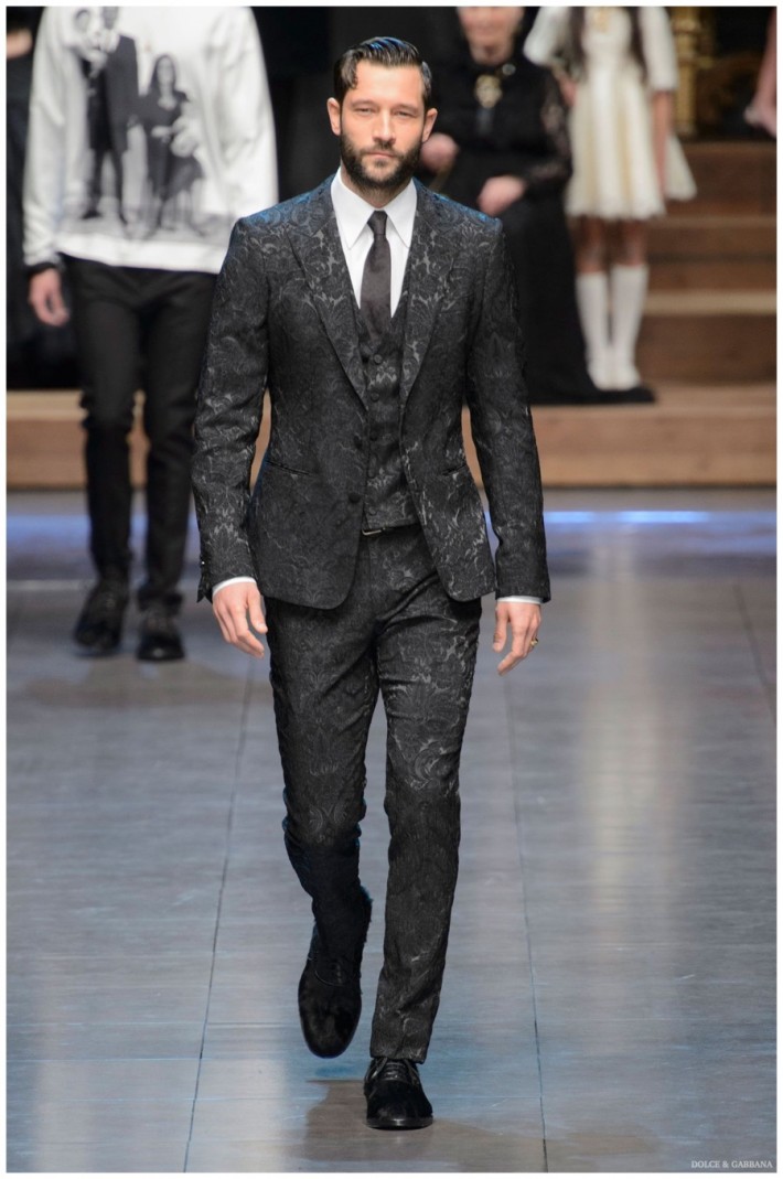 Dolce & Gabbana Fall/Winter 2015 Menswear Collection Celebrates Family ...