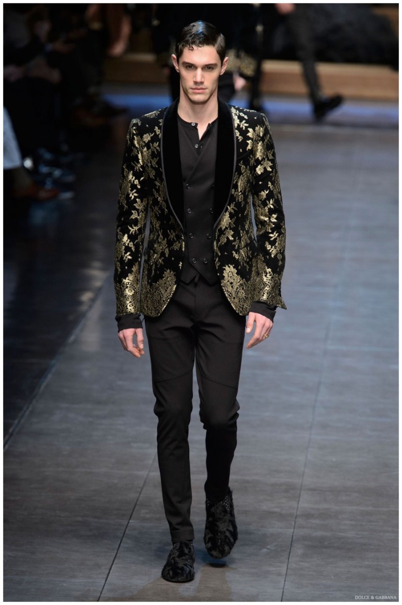 Dolce & Gabbana Fall/Winter 2015 Menswear Collection Celebrates Family ...