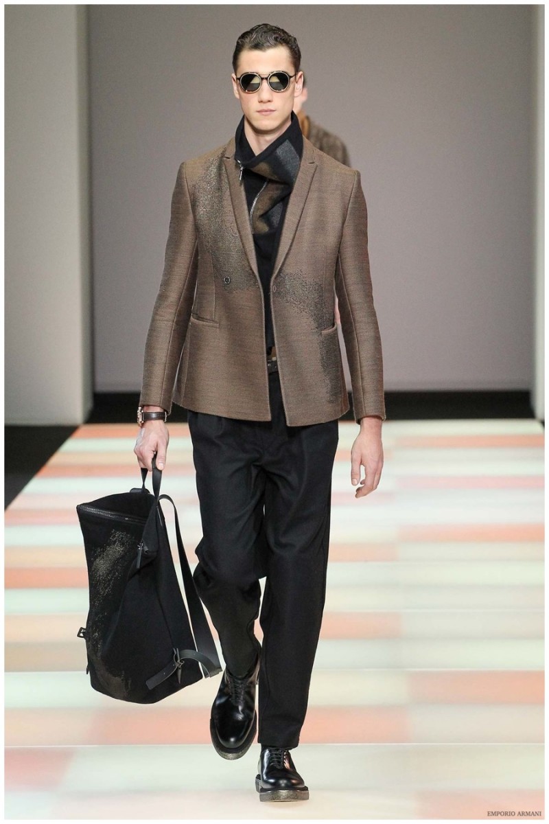 Emporio Armani Fall/Winter 2015 Menswear Collection: The Young Armani ...