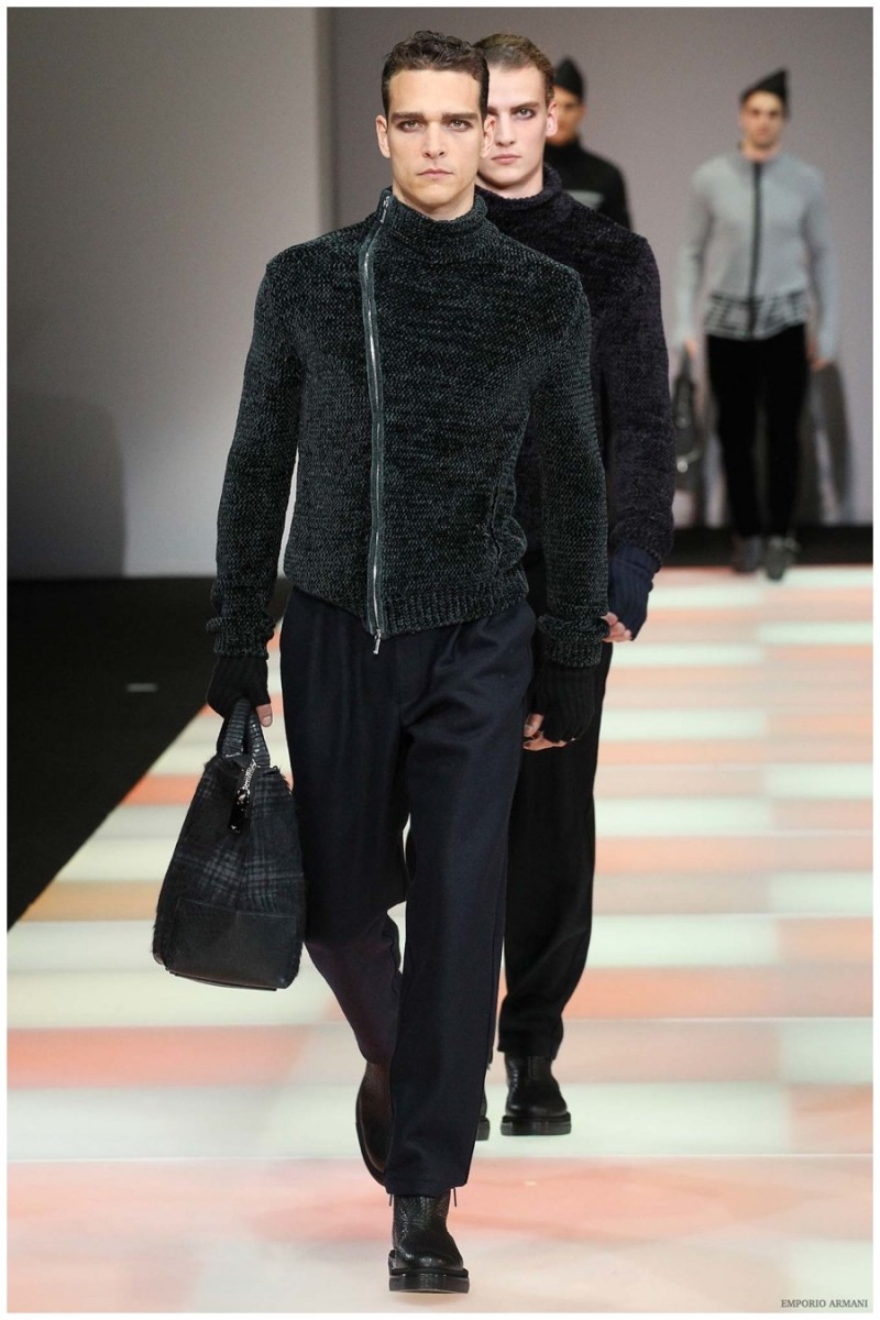 Emporio Armani Fall/Winter 2015 Menswear Collection: The Young Armani ...