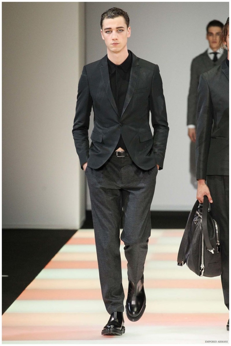 Emporio Armani Fall/Winter 2015 Menswear Collection: The Young Armani ...