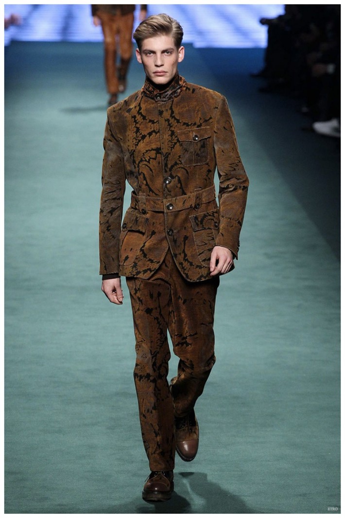 Etro Fall/Winter 2015 Menswear Collection: Military-Inspired Looks Get ...