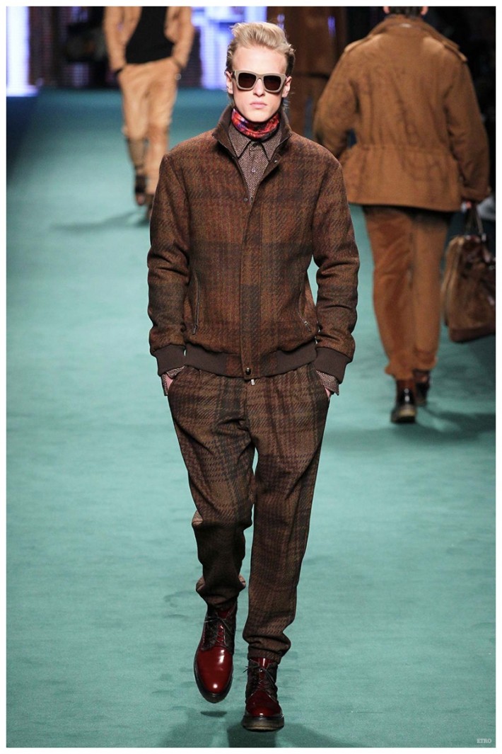 Etro Fall/Winter 2015 Menswear Collection: Military-Inspired Looks Get ...