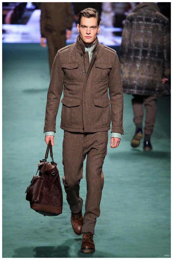 Etro Fall/Winter 2015 Menswear Collection: Military-Inspired Looks Get ...