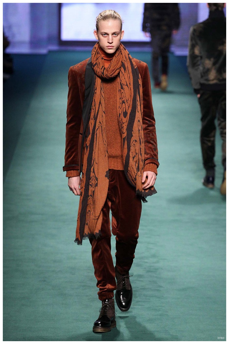Etro Fall/Winter 2015 Menswear Collection: Military-Inspired Looks Get ...