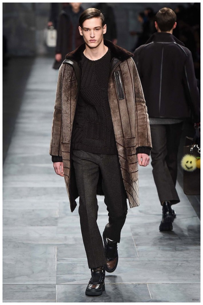 Fendi Fall/Winter 2015 Menswear Collection: Shearling Styles Revisited ...