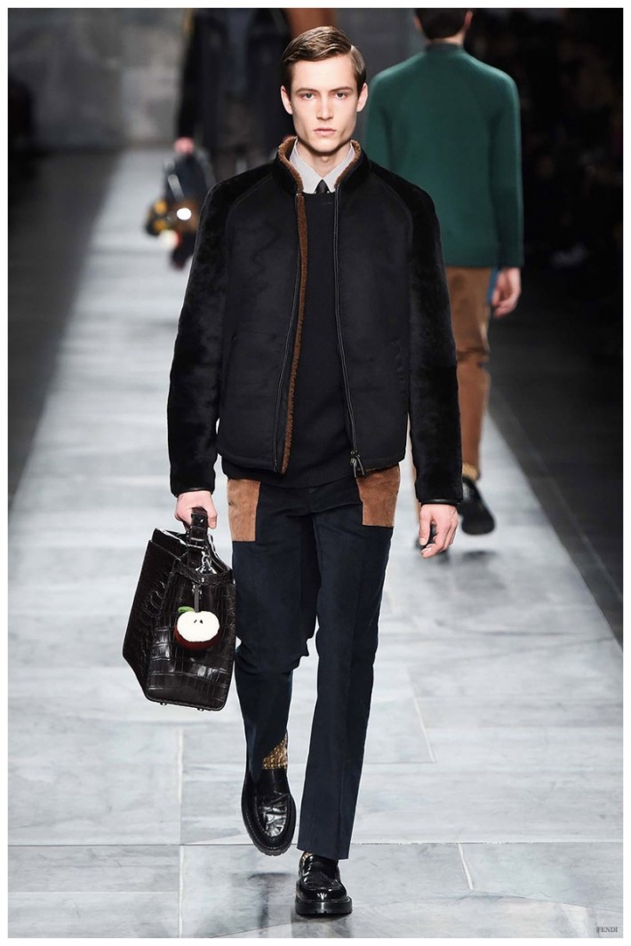 Fendi Fall/Winter 2015 Menswear Collection: Shearling Styles Revisited ...