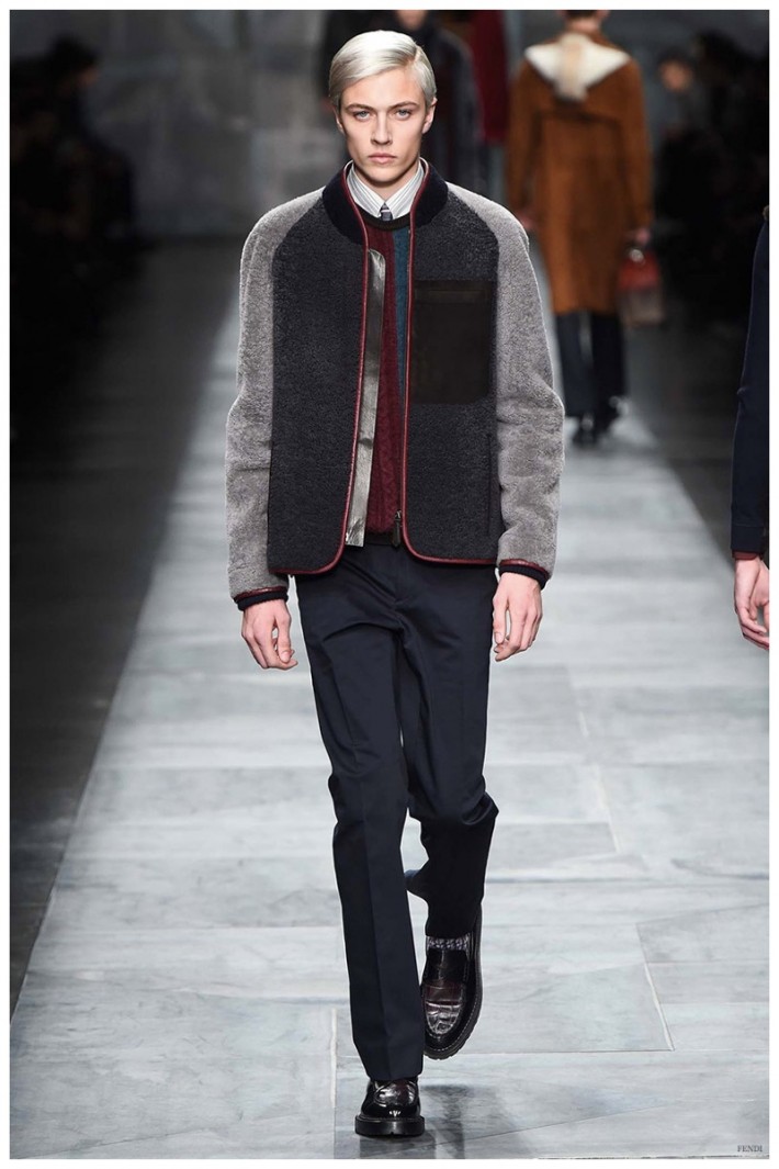 Fendi Fall/Winter 2015 Menswear Collection: Shearling Styles Revisited ...