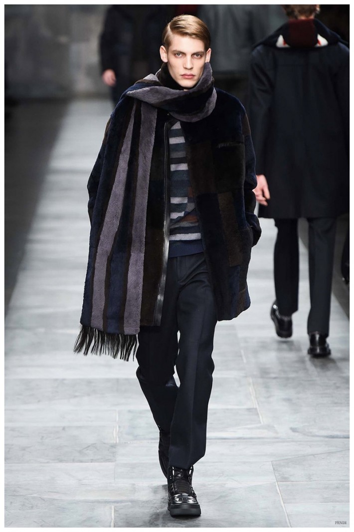 Fendi Fall/Winter 2015 Menswear Collection: Shearling Styles Revisited ...