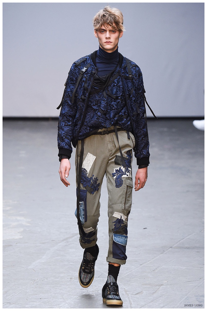 James Long Reworks Lace & Denim for Fall/Winter 2015 | London ...