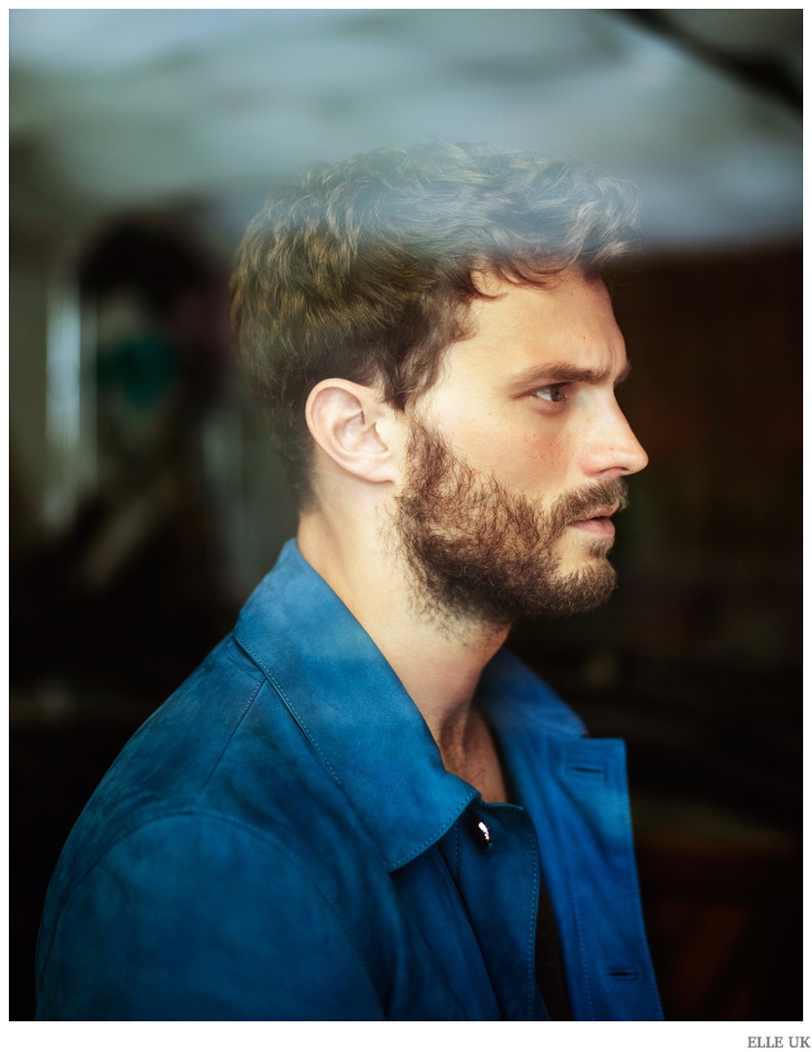 Jamie Dornan Sits For Relaxed Elle Uk February 2015 Cover Photo Shoot