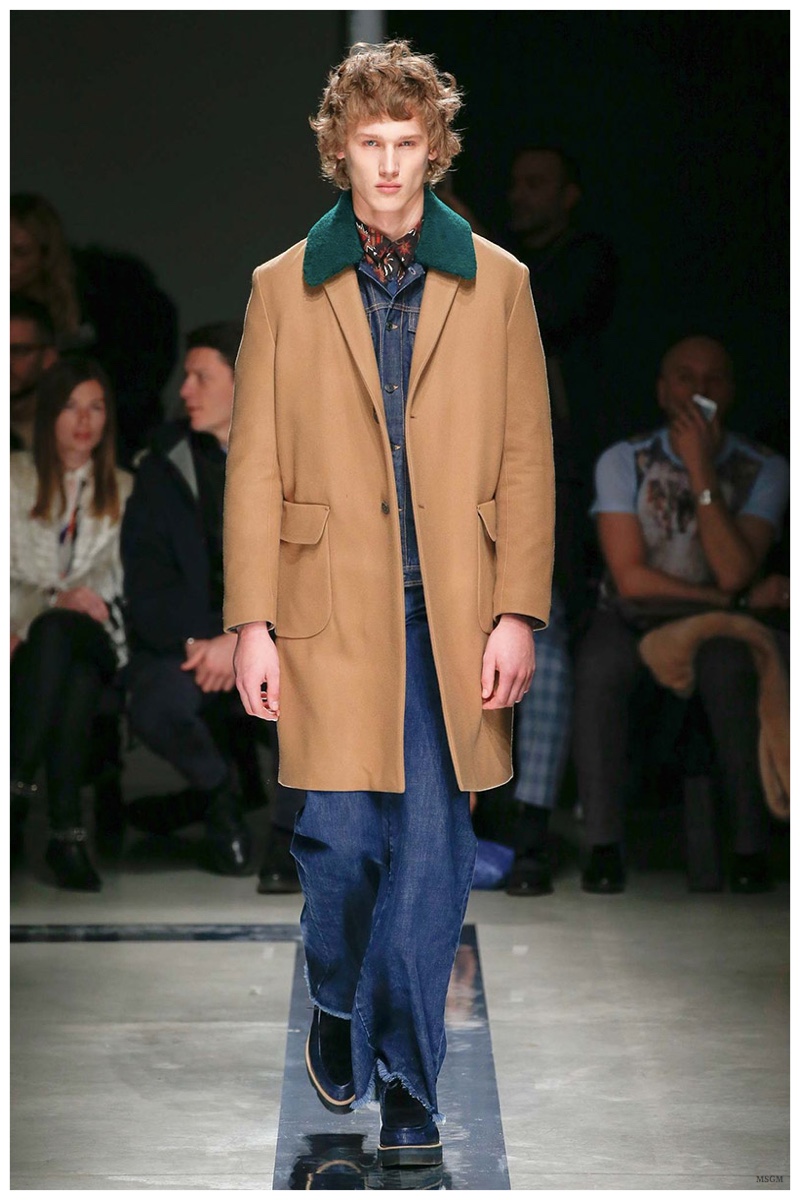 MSGM Fall/Winter 2015 Menswear Collection: Denim Fueled 90s Styles ...