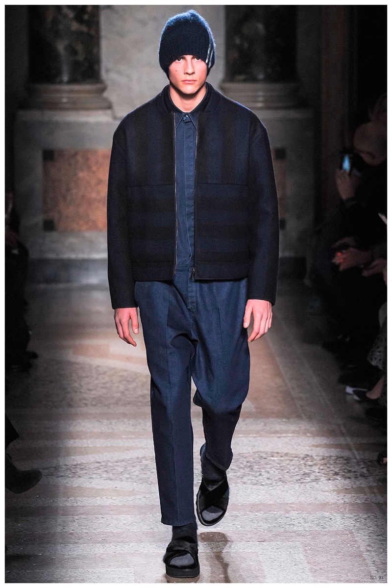 No. 21 Fall/Winter 2015 Menswear Collection: Sporty Fashions Get the ...