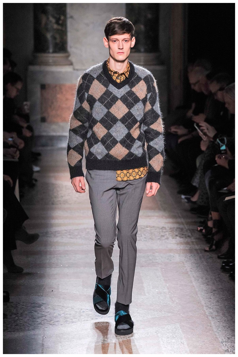 No. 21 Fall/Winter 2015 Menswear Collection: Sporty Fashions Get the ...