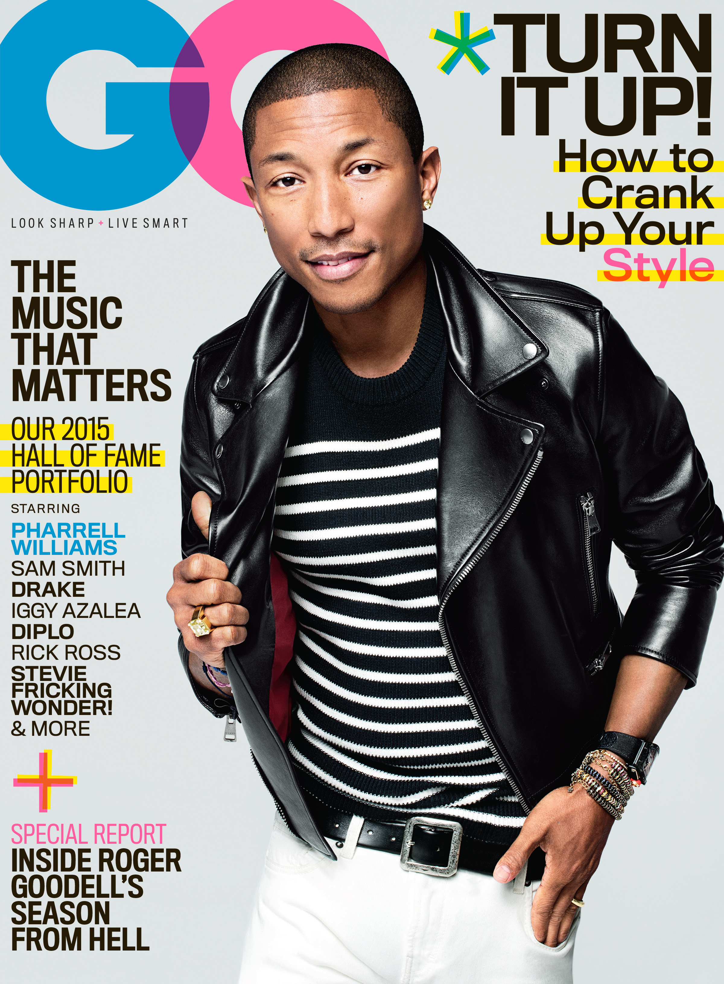 Pharrell GQ February 2015 Cover
