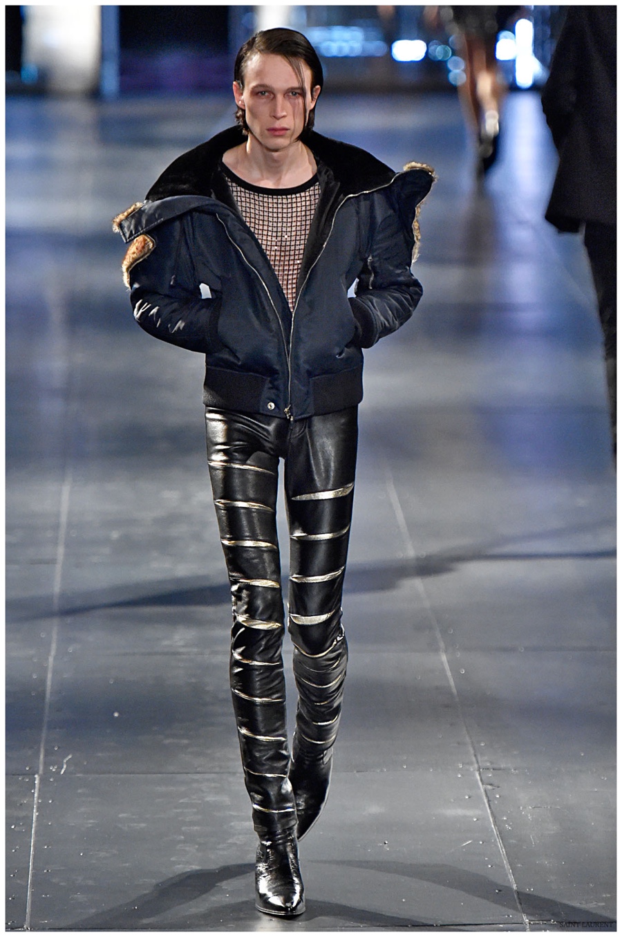 Saint Laurent Fall Winter 2015 Menswear Collection Paris Fashion Week 052