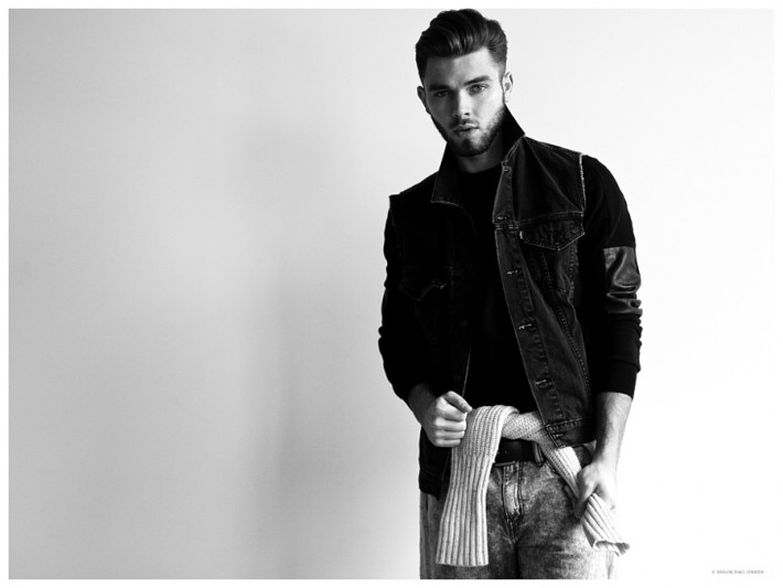 Tyler Shaw Models Denim Essentials for Taylor Hall O'Brien Lensed Shoot ...