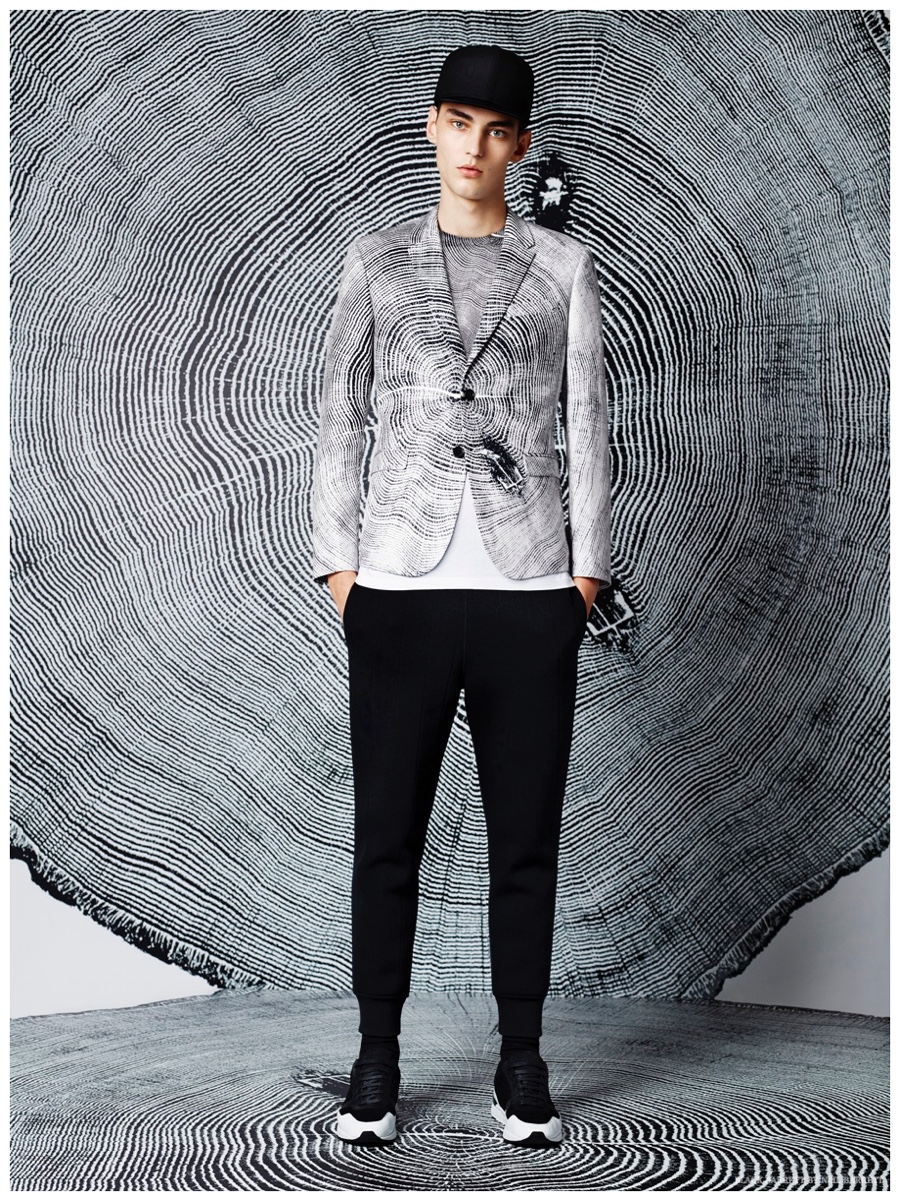 Black Barrett by Neil Barrett Showcases Graphic Black & White Fashions ...