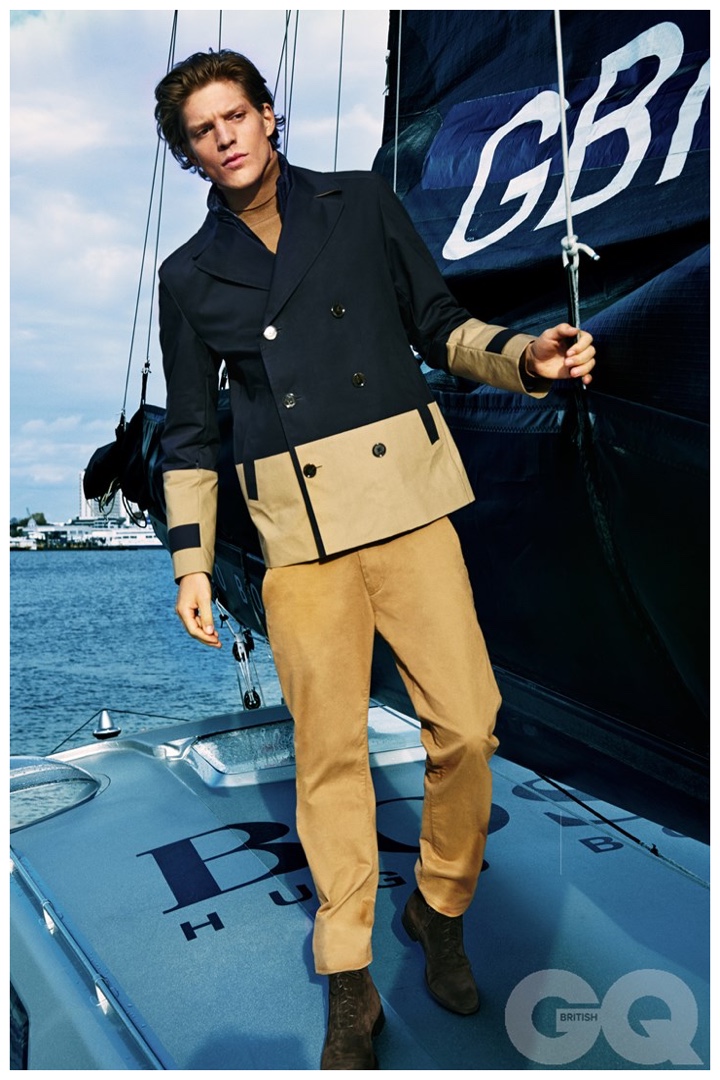 British GQ Hugo Boss Nautical Mens Styles Fashion Editorial Jonatan Frenk 002