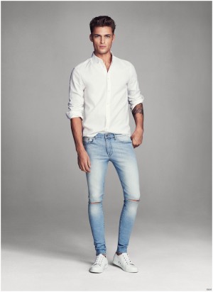 Harvey Haydon Models Super Skinny Denim Jeans for H&M Men – The Fashionisto