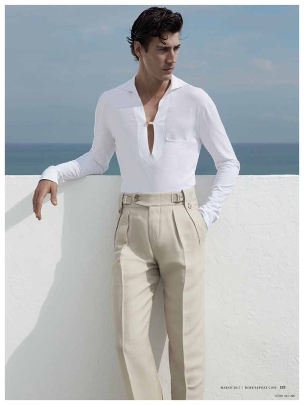White Heat: Oriol Elcacho Models White Spring Men's Fashions for Robb ...