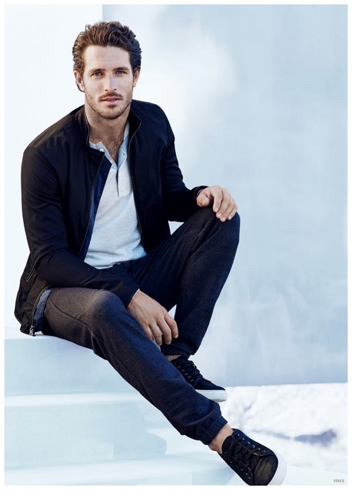 Justice Joslin Stars in Vince Spring/Summer 2015 Menswear Campaign ...