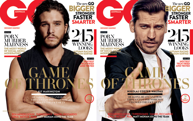 GQ Australia March April 2015 Game of Thrones Covers