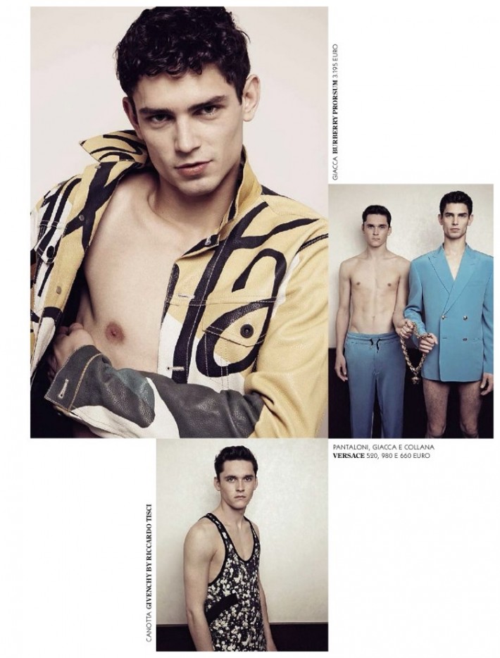 Arthur Gosse + Anders Hayward Model Printed Men's Fashions for GQ ...