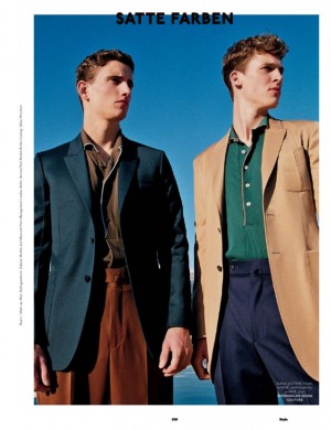 Joel Meacock + Robin Ahrens Stars in GQ Style Germany Spring 2015 Editorial