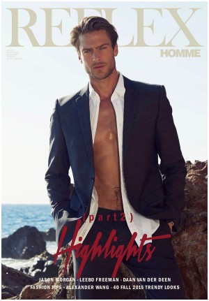 Armani Model Jason Morgan Covers April 2015 Reflex Homme