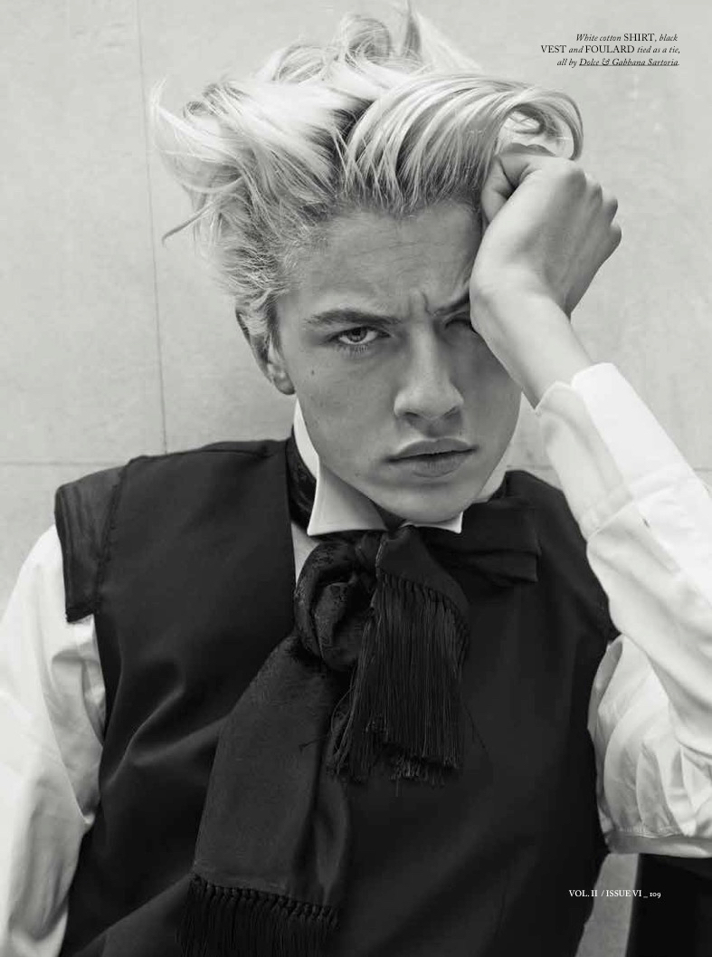 Lucky Blue Smith Goes Dandy in Dolce 