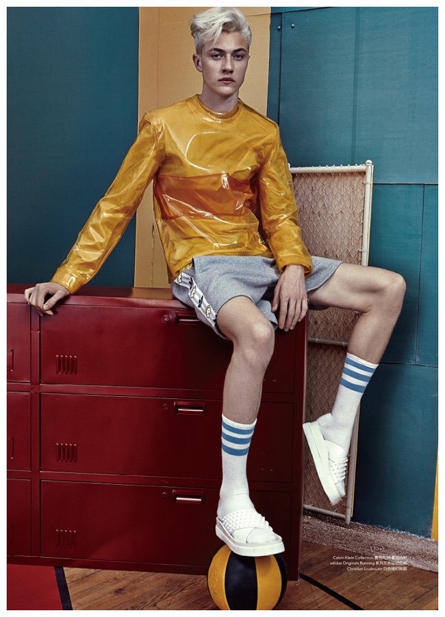 Lucky Blue Smith for Modern Weekly China 2015 Cover Photo Shoot
