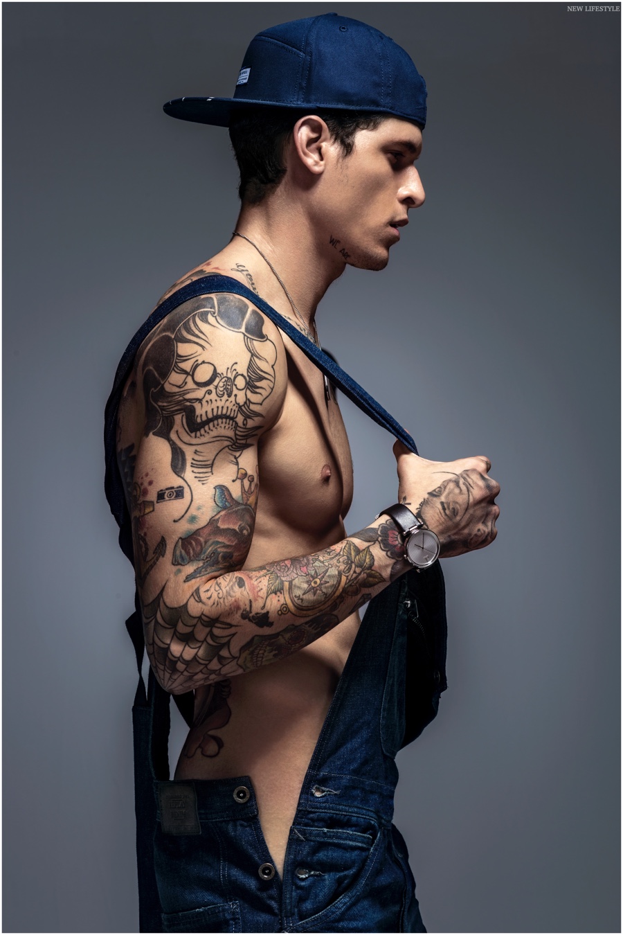 Diego Fragoso Shows Off Tattoos in New Lifestyle Summer 2015 Cover Shoot.