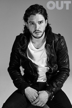 Kit Harington Poses for OUT, Stands By 