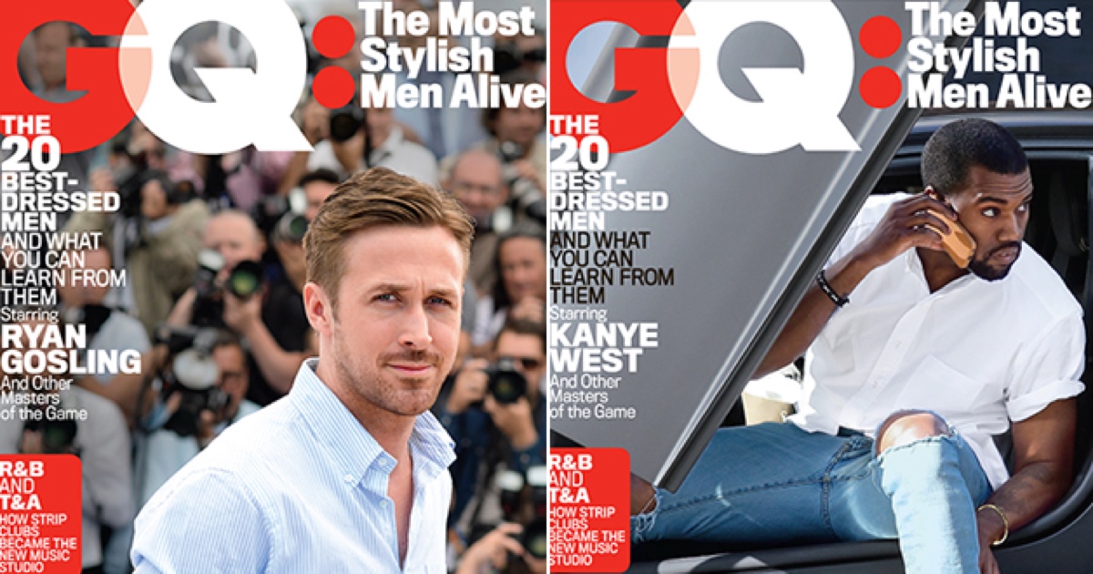 Ryan Gosling + Kanye West Among GQ's Most Stylish Men Alive