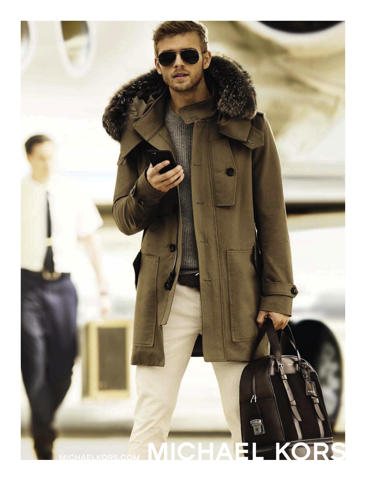 Benjamin Eidem Dons Duffle Coat for Michael Kors Fall/Winter 2015 Campaign  – The Fashionisto
