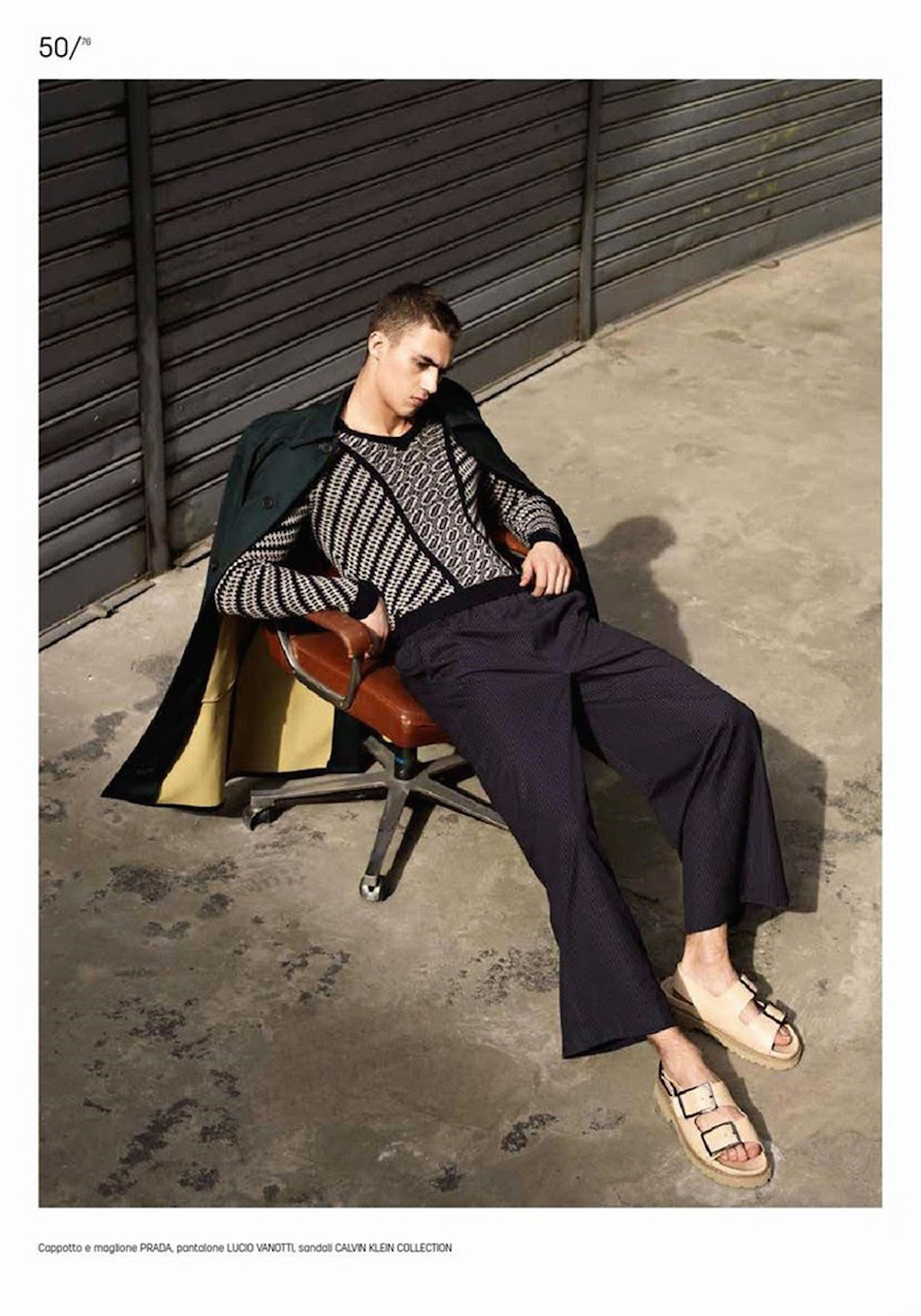 Alessio Pozzi Models Relaxed Menswear Styles for Urban Cover Shoot ...