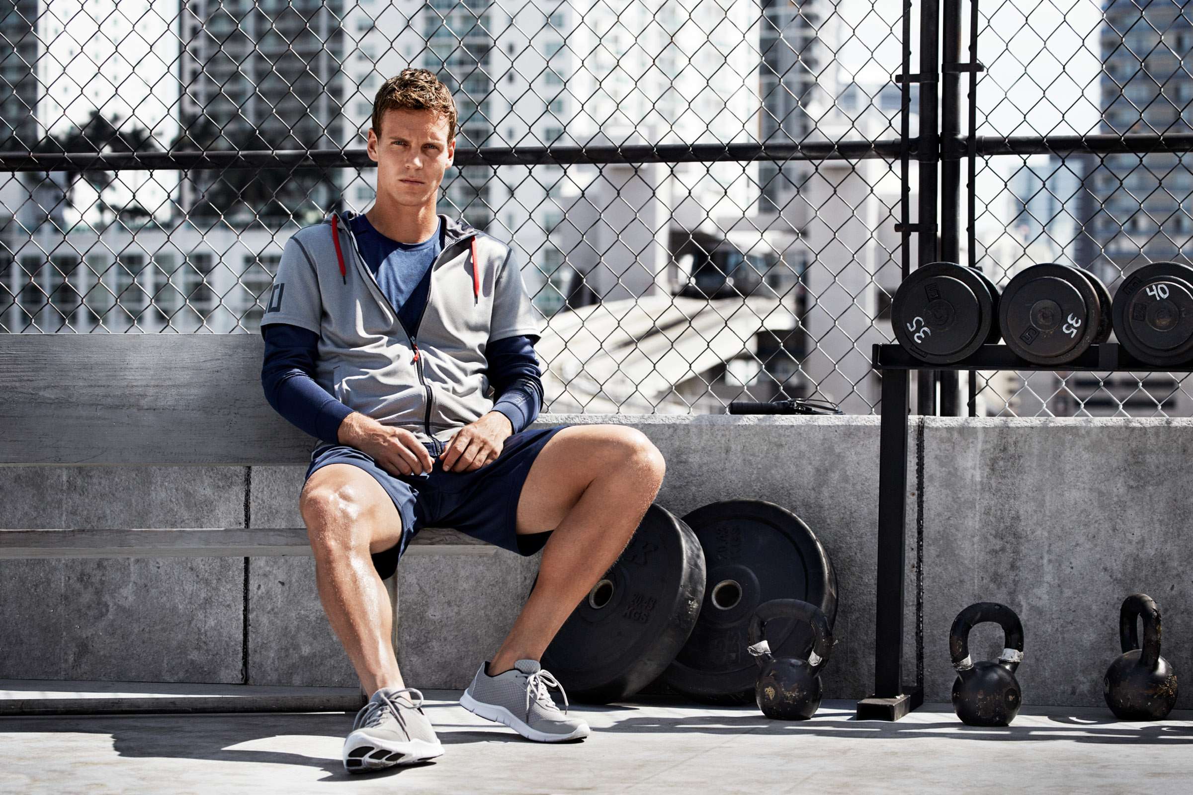 Tomas Berdych Models H&M New Sport Arrivals | The Fashionisto
