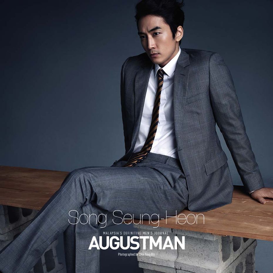 Song Seung-heon is Elegant in Suits for August Man Shoot ...