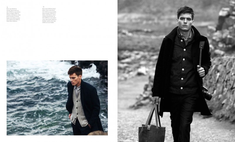 Christopher Michaut Models Fall Coats for Sharp Magazine – The Fashionisto